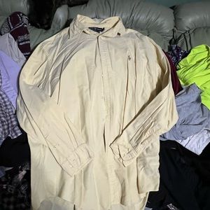 Long sleeve polo button up